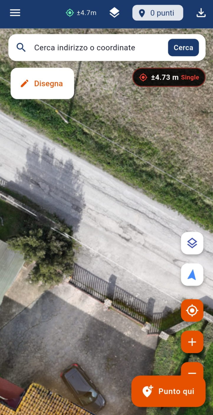 Dettaglio estremo con ortofoto da drone